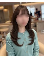ジーナ 渋谷本店(Zina) 【大人韓国】オリーブグレージュ/レイヤー/髪質改善/前髪