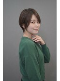 【アキヒロ】くびれ丸みショートオリーブベージュ20代30代40代