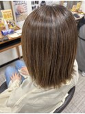 肩上ボブの髪質改善ストレート