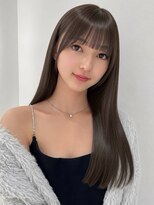 エヌアイ オモテサンドウ(ni omotesando)&nbsp;上品韓国◇暗めまろやかモカブラウン顔周りレイヤー