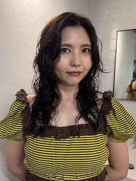 パーク(PAAQ) オリーブカラーデジタルパーマスタイル藤沢パーマ