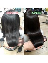 ルーミールーム(RoomieRoom)&nbsp;20代30代夏ヘアー/ツヤ髪ロング/暗髪黒髪寒色系カラー/髪質改善