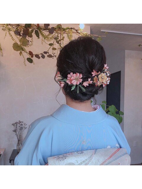 訪問着着付け＆ヘアセット