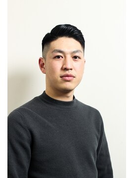 レンゲン(LENGEN) 束感刈り上げビジネス七三ツーブロックアップバング８