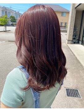 フィオーレ ヘアデザイン(FIORE hair design) ピンクブラウン　秋カラー