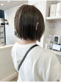 福山市美容室Caary人気 カジュアル外ハネボブ春ヘアスタイル