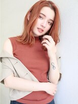 ブゾン(buZon)&nbsp;【buZon ブゾン】くびれミディアム×オレンジヘア