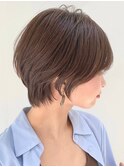 30代40代大人女性/前髪ありショートボブ/ショートヘア/髪質改善