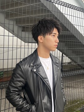 アイズ 海老名(AIZU) ショートアップバング　ラフショートアップバング　メンズカット