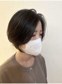 三軒茶屋_レディース_ショート_ナチュラル_丸みショート_小顔