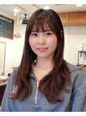 デジタルパーマ　　　小顔　コテパーマ　　#シースルーバング