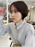 大人可愛い/丸みショート/小顔似合わせカット/20代30代