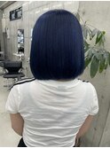 【LINOET名古屋】手島カミラ　ワンブリーチで作るネイビー