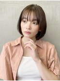 【Say.中村】大人可愛い×ミニボブ×シースルーバング×ショコラ