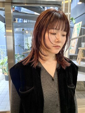 パープル(PURPLE) フェイスレイヤー/レイヤーカット/ウルフカット/イルミナカラー