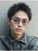 アップバング　ツーブロックなし　刈り上げなし