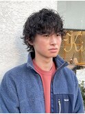無造作マッシュパーマ