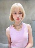 【Lloyd大宮】ゆるっとボブ×ホワイトブロンド