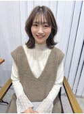 くびれヘア×まろみベージュ