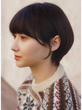 オズ 安積店(OZ) ミニウルフチェリーブラウンホワイトグレージュフェザーパーマ