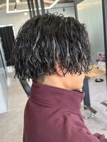 メッシュハイライトスパイラルパーマツイストパーマツーブロック