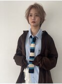 【ハンサムショート】ミルクティーベージュ
