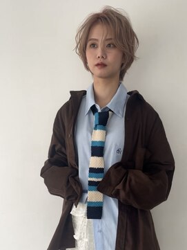 ソソ(soso.) 【ハンサムショート】ミルクティーベージュ