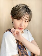 エムフロムソレイユミュー(M from soleil mju) ライトマッシュショート×ハイライト