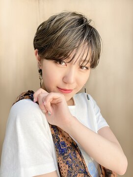 エムフロムソレイユミュー(M from soleil mju) ライトマッシュショート×ハイライト