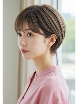 ネックス 表参道本店(nex) #ショート#表参道駅#ハイライト#白髪ぼかし#白髪#白髪染め