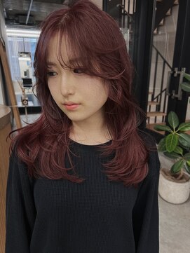 キオクエコ(KIOX eko) ワインレッド/レイヤーカット