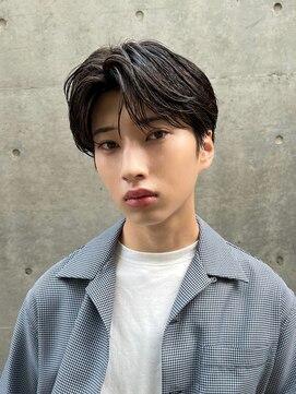 ガーデン 銀座(GARDEN) センターパートスパイキーショートフェザーパーマダークアッシュ