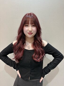 リヴナ(Livna) 前髪ありのコーラルピンク◎