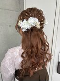 ハーフアップ