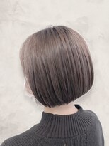 ヴァンクラウドフロムコウベ 恵庭店(VENT CLOUD from KOBE)&nbsp;10代20代30代40代乾かすだけ前下がりボブグレージュ