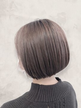 ヴァンクラウドフロムコウベ 恵庭店(VENT CLOUD from KOBE) 10代20代30代40代乾かすだけ前下がりボブグレージュ