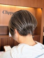 クリッパーループ(Clipper)&nbsp;【丸みショートボブ】【白髪ぼかしカラー】