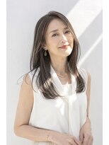 アッシュ 学芸大学店(Ash)&nbsp;ロング/大人女性/シアーベージュ/髪質改善/白髪ぼかしハイライト