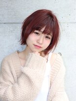ヘアーサロン ニュアンス(HAIR SALON nuance)&nbsp;大人かわいい★モテ髪★カシスピンク　ショートヘア
