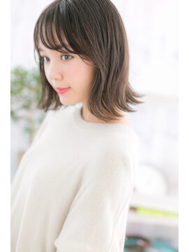 ヘアアンドビューティー ミック(Hair & Beauty miq) シースルーバング×外ハネカール☆ラブミディb