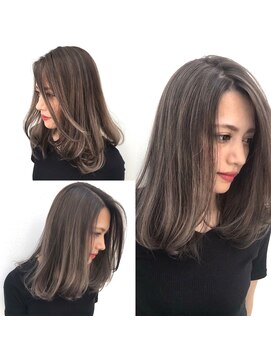 トルネード(TORNADO) 外国人風チョコレートロブバレイヤージュ