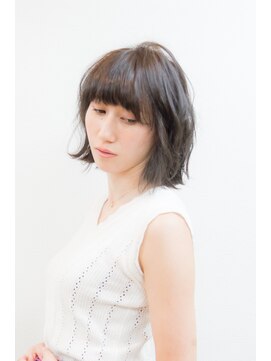ヘアージャンティ(HAIR GENTIL) ボブ　【 外ハネボブ × ナチュラル × 厚めバング 】