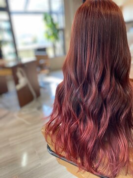 アリカ(arika) レッドブラウン×ロングヘア
