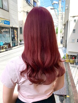 ブゾン(buZon) 【buZonブゾン】艶感ピンク×ナチュラルウェーブ