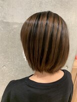 アース クロスガーデン川崎店(HAIR&MAKE EARTH) 外国人風ショートバレイヤージュ