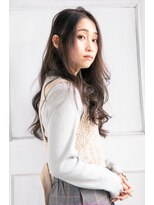 モカ ヘアーデザイン(moca HAIR DESIGN) アッシュグレージュにカラーしたロング