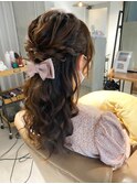 【ハーフアップ】天神/天神駅/ヘアセット/早朝