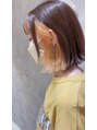 ジールサロン 阿見店(ZEAL SALON)&nbsp;切りっぱなしボブにアクセントでインナーカラー