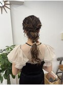 ルーズアップ編みおろしアレンジ