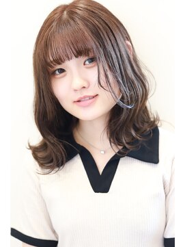 ヘアーサロン エクラ(HAIR SALON eclat) 大人可愛い波巻きウェーブ/艶感たっぷりナチュラルベージュ